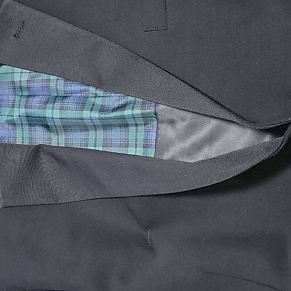 RALPH Lauren Mens Black Two Button 100% wool Blazer Jacket black - Picture 12 of 12